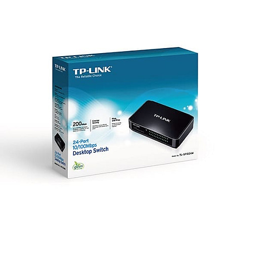 Коммутатор TP-LINK TL-SF1024M 24xFE, Неуправляемый