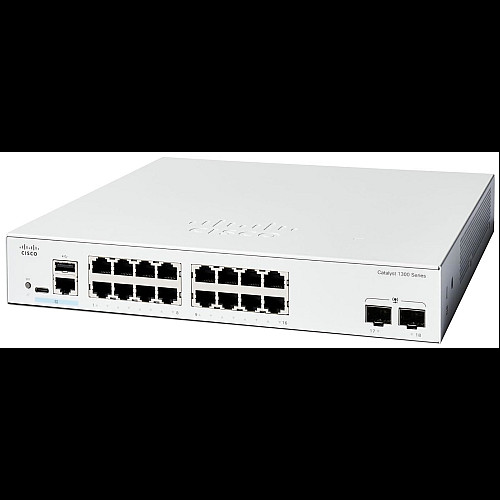 Комутатор Cisco Catalyst 1300 16xGE, 2x1G SFP