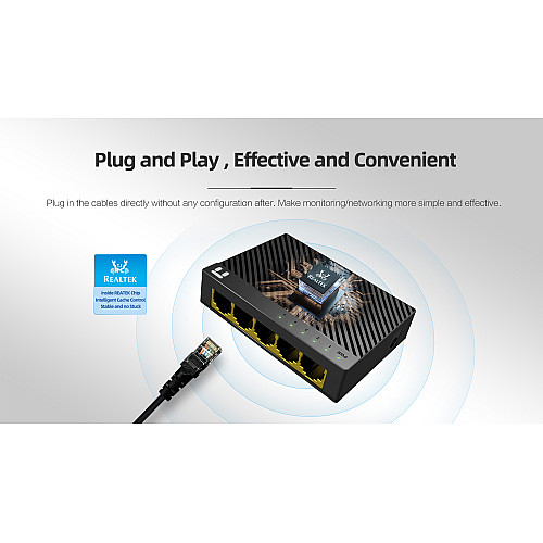 Комутатор Netis ST3105GC 5xGE, Некерований
