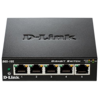 Комутатор D-Link DGS-105 5xGE, Некерований