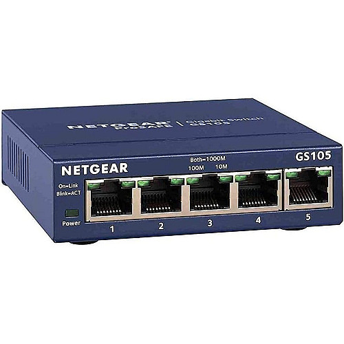 Комутатор NETGEAR GS105GE 5xGE, Некерований