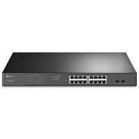 Коммутатор TP-LINK TL-SG1218MPE 16xGE (16xPoE), 2xSFP, 192Вт, WebSmart
