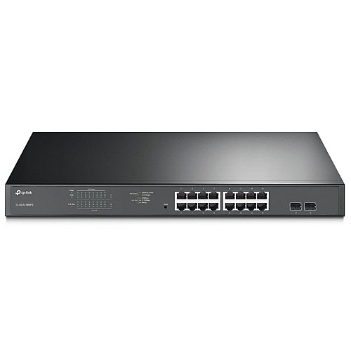 Коммутатор TP-LINK TL-SG1218MPE 16xGE (16xPoE), 2xSFP, 192Вт, WebSmart