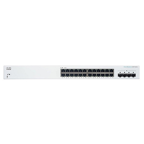 Комутатор Cisco CBS220 24хGE, 4x1G SFP, Smart