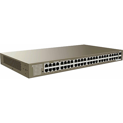Комутатор TENDA TEG1050F 48xGE, 2xSFP Combo, Некерований