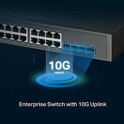 Коммутатор TP-LINK TL-SG3428XPP-M2 24x2.5GE (24xPoE), 4xSFP+, 500Вт, Управляемый L2