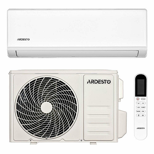Кондиціонер ARDESTO ARD-E24-R32 70м2 on/off 24000BTU 6.45кВт A/A -7°С R32 білий