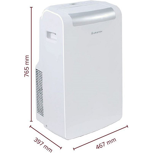 Кондиционер мобильный Ariston Mobis Plus 10 20м2 on/off 10000BTU 3.1кВт A/- R290 белый