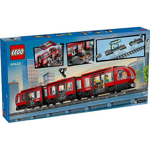 Конструктор LEGO City Трамвай і вокзал у центрі міста