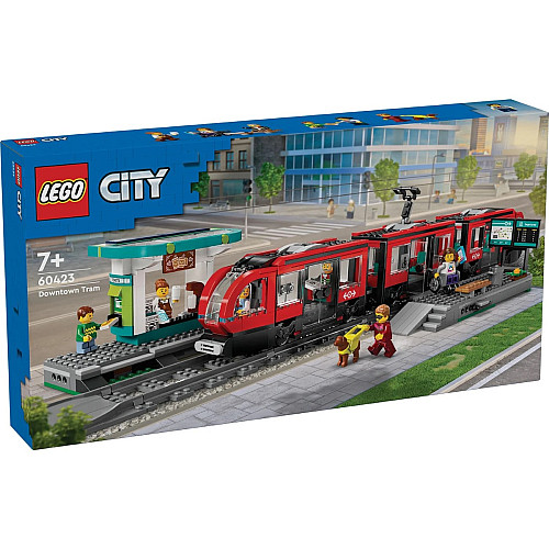 Конструктор LEGO City Трамвай і вокзал у центрі міста