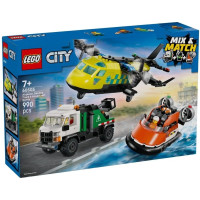 Конструктор LEGO City Ремикс самолета, грузовика и судна на воздушной подушке