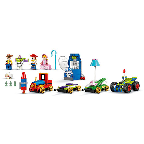 Конструктор LEGO Disney Pixar Святкування з Історії Іграшок: потяг і авто для перегонів