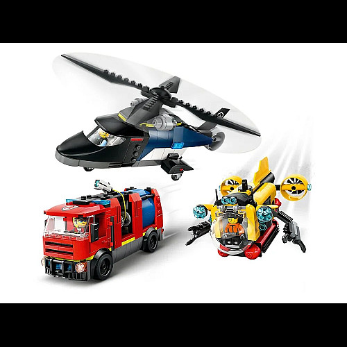 Конструктор LEGO City Ремікс вертольотів, пожежних машин і підводних човнів