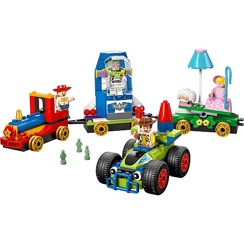 Конструктор LEGO Disney Pixar Святкування з Історії Іграшок: потяг і авто для перегонів