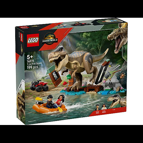 Конструктор LEGO Jurassic World  Втеча річкою від тиранозавра