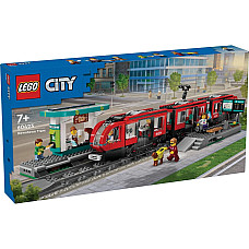 Конструктор LEGO City Трамвай і вокзал у центрі міста