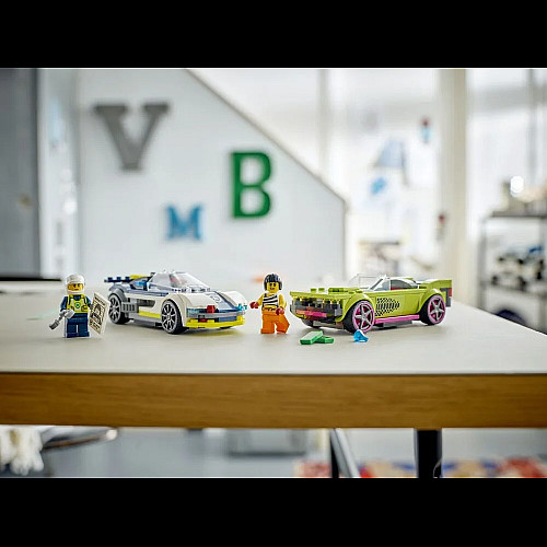 Конструктор LEGO City Переслідування маслкара на поліцейському автомобілі