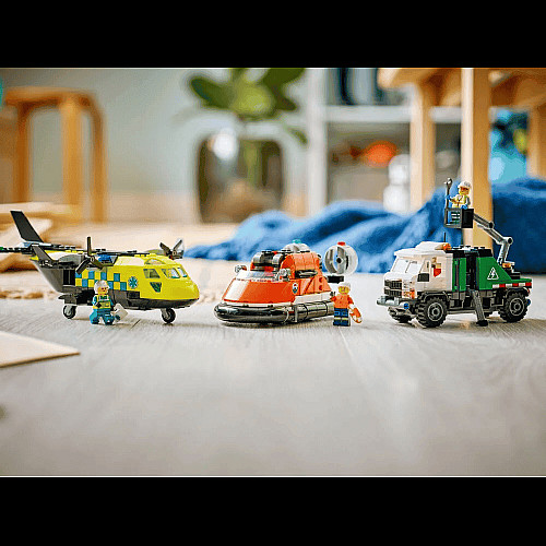 Конструктор LEGO City Ремикс самолета, грузовика и судна на воздушной подушке