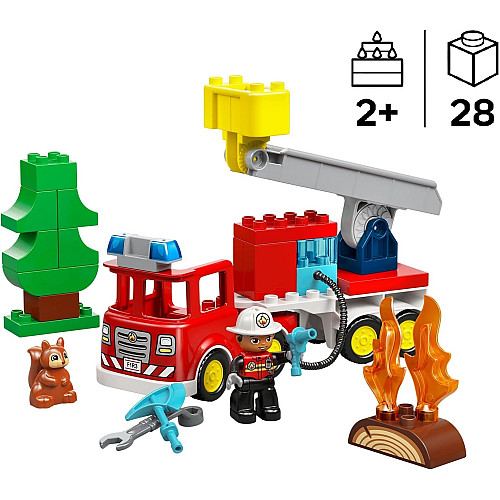Конструктор LEGO DUPLO Town Пожарная машина со шлангом и пожарным