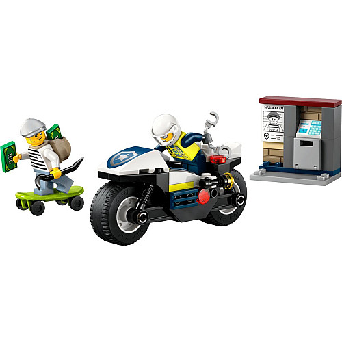 Конструктор LEGO City  Переслідування на поліцейському мотоциклі
