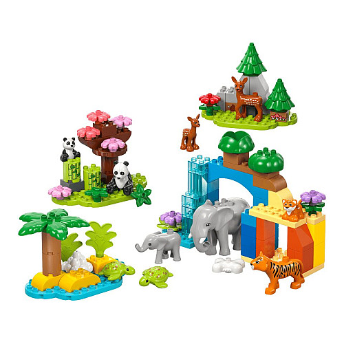 Конструктор LEGO DUPLO Town Сімейства диких тварин 3-в-1