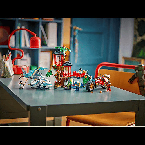 Конструктор LEGO Ninjago Автомобильная битва ниндзя у дома на дереве