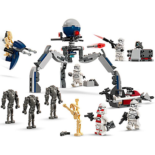 Конструктор LEGO Star Wars Клоны-пехотинцы и Боевой дроид. Боевой набор