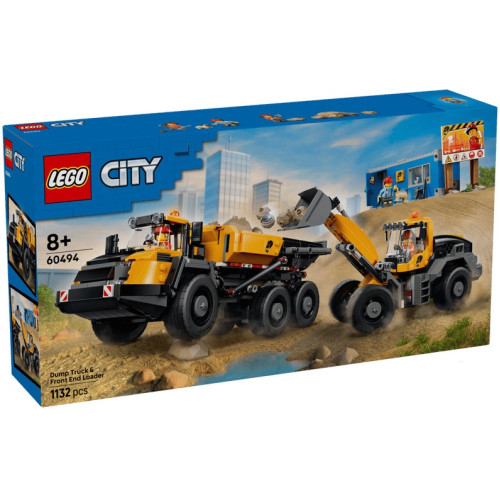 Конструктор LEGO City Самоскид і фронтальний ковшовий навантажувач