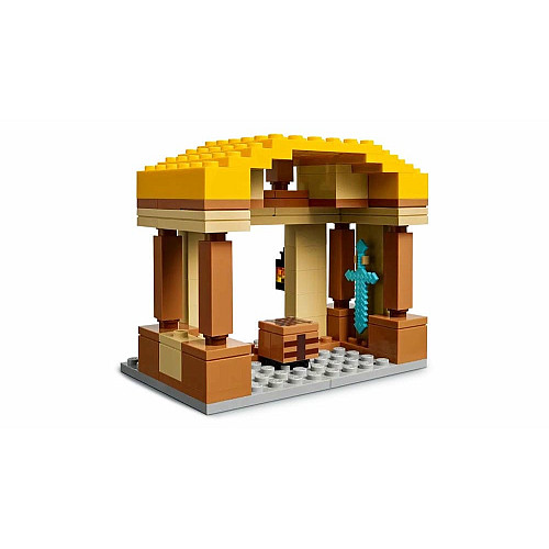 Конструктор LEGO Minecraft Нападение на деревню с воздушным шаром Гаст