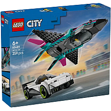 Конструктор LEGO City Реактивний літак проти автомобіля