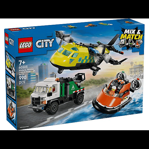 Конструктор LEGO City Ремикс самолета, грузовика и судна на воздушной подушке