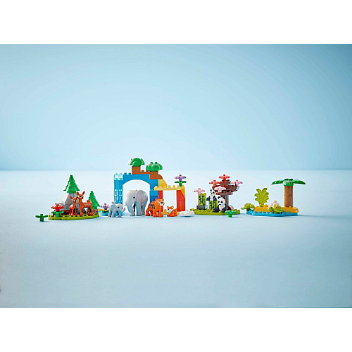 Конструктор LEGO DUPLO Town Сімейства диких тварин 3-в-1