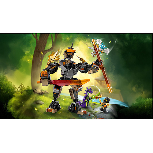 Конструктор LEGO Ninjago Робот Коула для миссии и Дракон Зейн