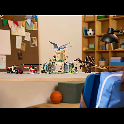 Конструктор LEGO Jurassic World Повітряна місія зі спинозавром і кетцалькоатлем