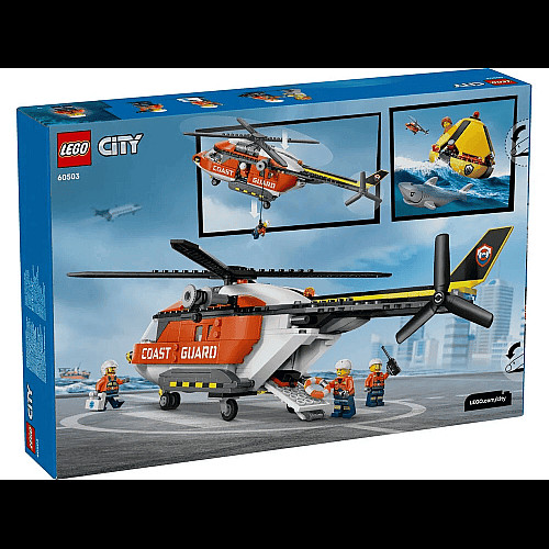 Конструктор LEGO City Спасательный катер и вертолет береговой охраны