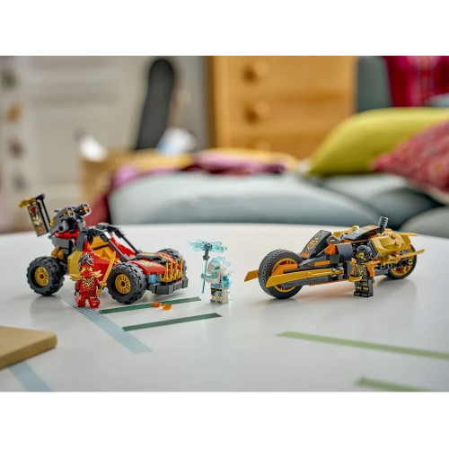 Конструктор LEGO Ninjago Комбіновані транспортні засоби Кая та Коула