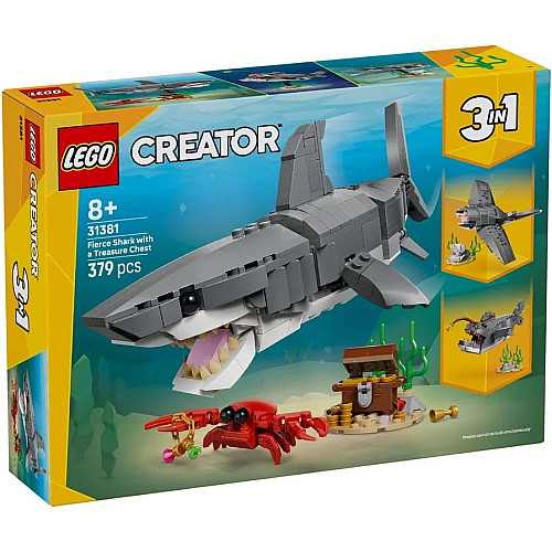 Конструктор LEGO Creator Люта акула зі скринею скарбів