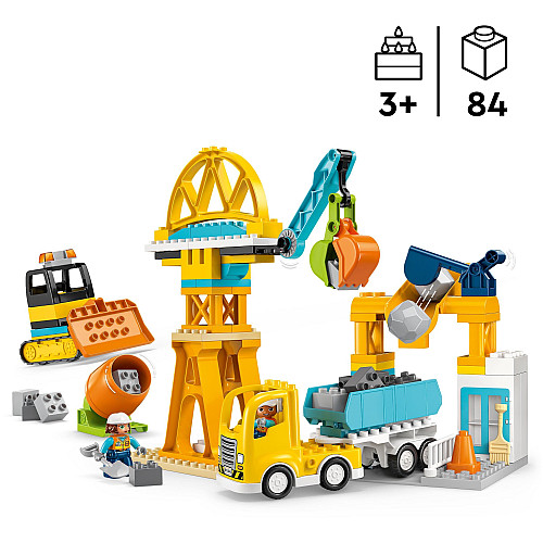 Конструктор LEGO DUPLO Town 3-в-1 Строительная площадка и техника