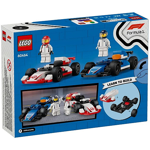 Конструктор LEGO City Автомобілі для перегонів F1 команд Williams Racing та Haas F1
