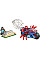 Конструктор LEGO Spidey Паук на мотоцикле против Носорога