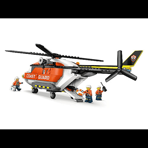 Конструктор LEGO City Спасательный катер и вертолет береговой охраны