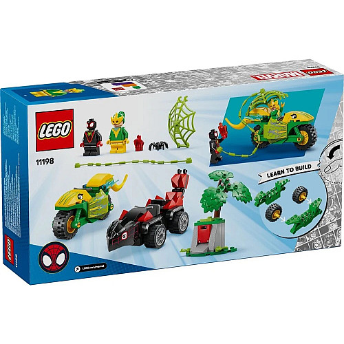 Конструктор LEGO Spidey Перегони на електромобілях з динозаврами