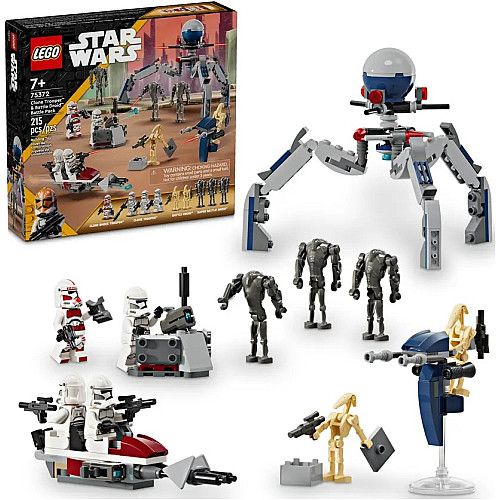 Конструктор LEGO Star Wars Клоны-пехотинцы и Боевой дроид. Боевой набор