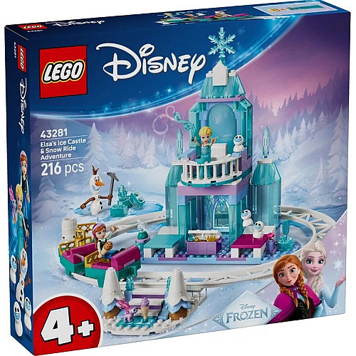 Конструктор LEGO Disney Princess Ледяной дворец Эльзы и веселое катание на санках