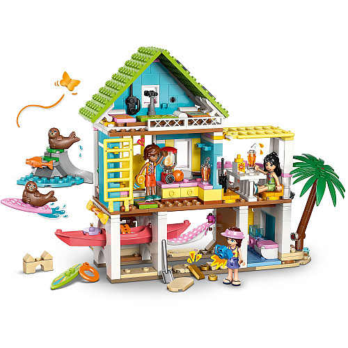 Конструктор LEGO Friends Пляжный домик с морскими котиками