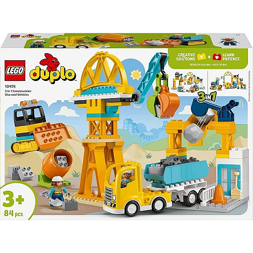 Конструктор LEGO DUPLO Town 3-в-1 Строительная площадка и техника
