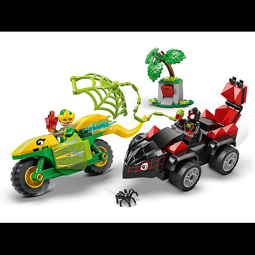 Конструктор LEGO Spidey Перегони на електромобілях з динозаврами