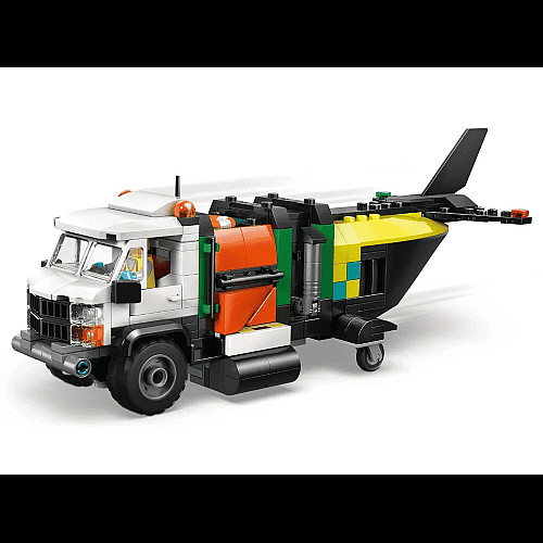 Конструктор LEGO City Ремикс самолета, грузовика и судна на воздушной подушке