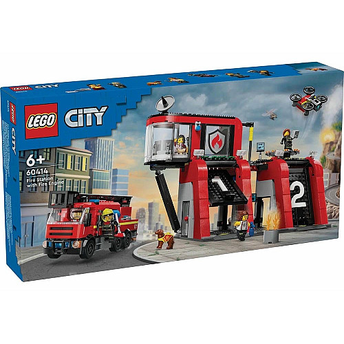 Конструктор LEGO City Пожарное депо с пожарной машиной