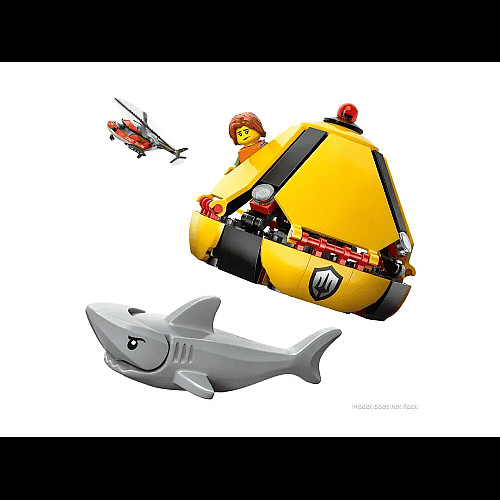 Конструктор LEGO City Спасательный катер и вертолет береговой охраны